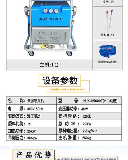 JNJX-H5600(T)PLC聚脲噴涂設備 -3